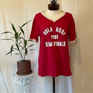 Red Graphic Women's Top